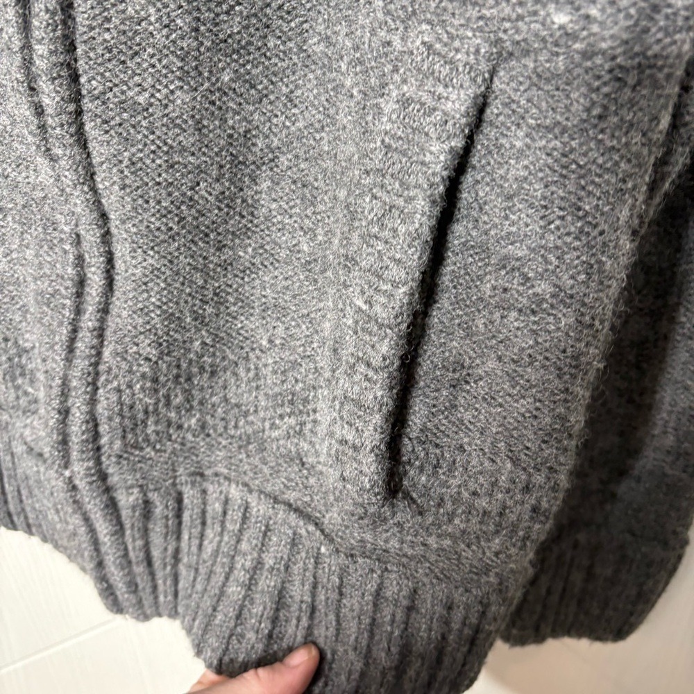 Britches Gray‎ Full Zip Wool Blend Sweater M/M Minimalist Classic Normcore - Picture 4 of 8